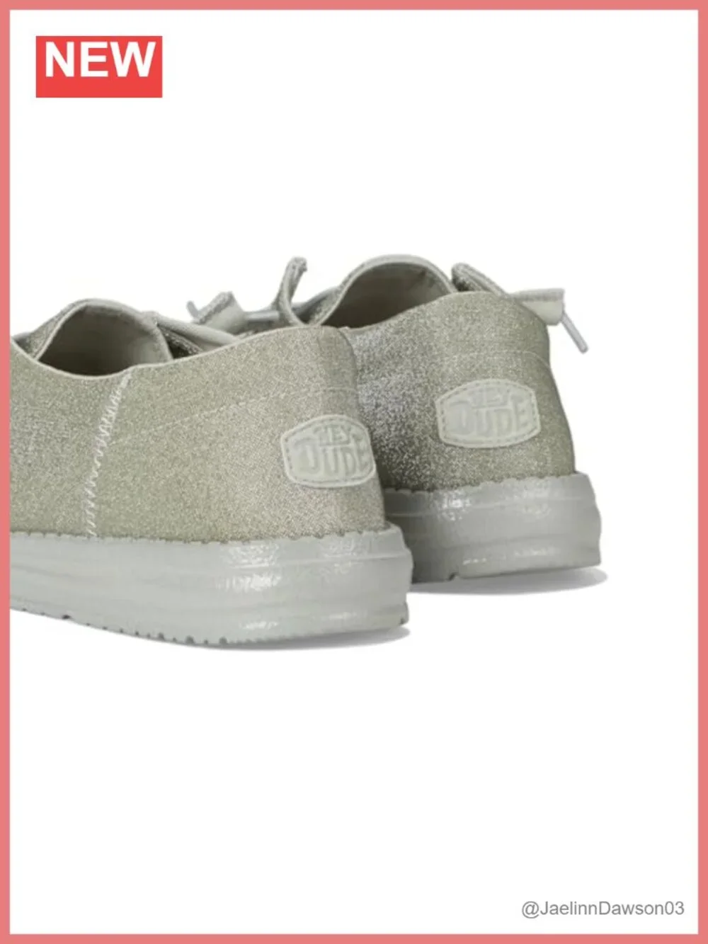 Women's Faux Leather Slip-On Loafers with Memory Foam, Sparkle Finish